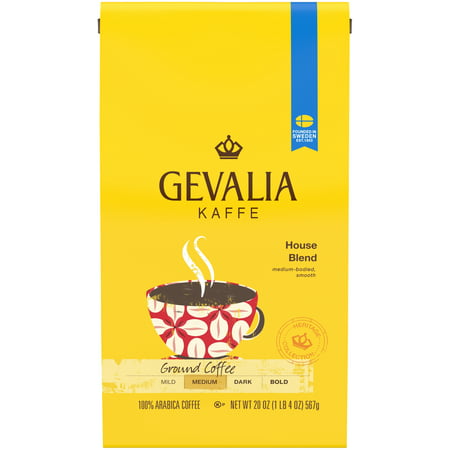 Gevalia House Blend Coffee Medium Roast Ground 20 Oz (Best Bourbon For Coffee)