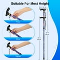 thumbnail image 3 of SupreGear Folding Cane, 5-Level Lightweight Collapsible Adjustable Height Walking Stick, 3 of 7