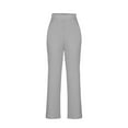 thumbnail image 6 of Moxiu Ribbed Knit 2 Piece Set for Women - Long Sleeve V Neck Pullover Sweater Top & Wide Leg Pants Sweatsuit Outfits Gray,XXL, 6 of 9