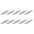 thumbnail image 4 of 10 Uds cucharas señuelos de pesca duros anzuelos salmón Cola Cebos Spinner de pesca Metal Plata, 4 of 8