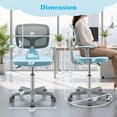 thumbnail image 4 of Furnibear Kids Chair Adjustable Desk Chair with Auto Brake Casters for Kids, Blue, 4 of 10