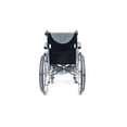 thumbnail image 2 of Silla de ruedas ergonómica ultraligera Karman S-125 de 25 lb con reposapiés extraíble y brazos abatibles en color plateado, 2 of 4