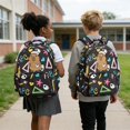 thumbnail image 4 of Kuiaobaty Capybara Print Backpack for Kids Boys Lightweight School Backpack with Side Pockets Roomy Cute Bookbag for School, Black, 4 of 7
