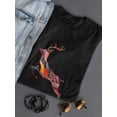 thumbnail image 3 of Jumping Deer Abstract Art Inside T-Shirt Women -Image by Shutterstock, Female Medium, 3 of 4