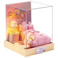 thumbnail image 1 of DIY hut heart-moving time handmade mini scene hut model creative girl birthday lover gift, creative gift ornaments three-dimensional puzzle, 1 of 2