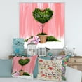 thumbnail image 3 of Designart Heart Shaped Valentine House Plant FLOAT FRAME WALL ART, 3 of 4