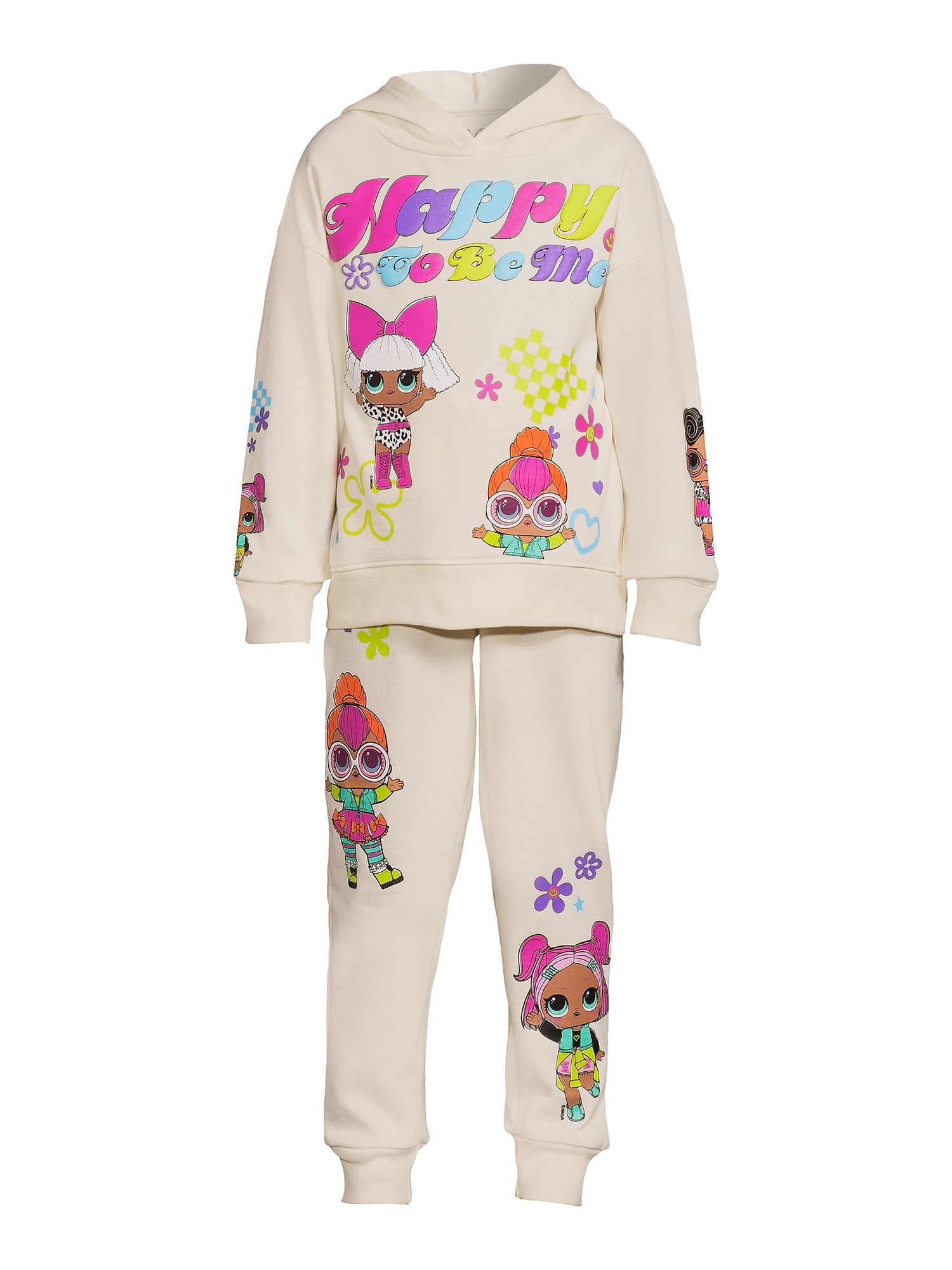 L.O.L. Surprise! Girls Graphic Hoodie and Jogger Outfit Set, 2-Piece, Sizes 4-16