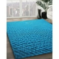 thumbnail image 2 of Ahgly Company Indoor Rectangle Patterned Blue Dress Blue Area Rugs, 2' x 4', 2 of 6