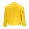 thumbnail image 6 of adviicd Womens Blazer Women's Relaxed Scuba Knit Stretch Blazer with Scrunch Sleeves (Yellow,XXXL), 6 of 6