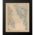 thumbnail image 2 of USGS 15x18 Black Modern Framed Museum Art Print Titled - St Mary Maryland Quad - USGS 1906, 2 of 5