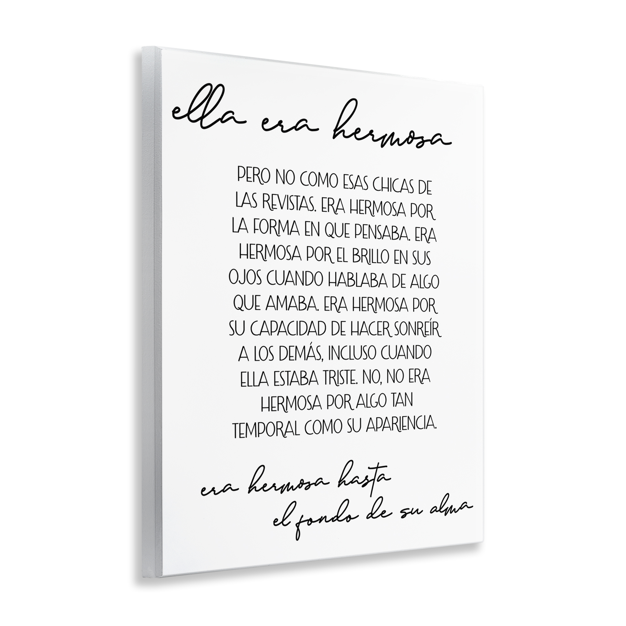 Stupell Industries Ella era Hermosa Inspirational Quotes & Sayings Painting Unframed Art Print Wall Art, 11 x 14