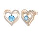 thumbnail image 1 of Exquisitos pendientes de tuerca con piedra natal de corazón para mujeres y niñas, joyería, regalo de cumpleaños Wmkox8yi sjalhkljlk4216, 1 of 1
