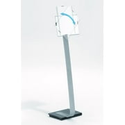 DURABLE Infobase Duo Aluminum Floor Sign Stand for Letter-Size Inserts, Portrait and Landscape Use, 10-4/5 x 11-1/5 x 46 Inches (481423)