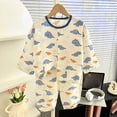 thumbnail image 2 of TOWED22 Boys Girls Pajamas 2 Pieces Pajama Set Long PJs Soft & Cute for Kids Jmmies Clothes Fall Winter Sleepwear 3 6 9 12 18 24 Months 2t 3t 4t 5t 6t 7t 8t 9t(Blue,6-12 M), 2 of 4
