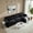 Black, variant on Howcool 113" Modular Sectional Sofa , 3 Seater L-Shaped Cloud Couch with Movable Ottoman, USB Charging Ports & Side Pockets, Sectional couchs for Living Room,Chenille Fabric,Black