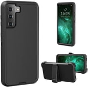 For Galaxy S21 5G case,Samsung S21 Heavy Duty case,[Military Grade Protective ],[Shockproof] [Dropproof] [Dust-Proof], Compatible with Samsung Galaxy S21 5G (Black)