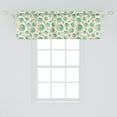 thumbnail image 2 of Ambesonne Geometric Window Valance, Spiral Circle Tile, 54" X 18", Teal Orange, 2 of 3