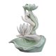 thumbnail image 2 of Quemador de de reflujo meditación decoración soporte de fuente de humo ornamento humo cerámica cascada para habitación Yoga Loto blanco celadón Soledad Quemador de incienso de reflujo, 2 of 7