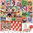 thumbnail image 2 of Countdown Sets Pet Patterns 24 Days Advent Calendar Puzzle Blind With 1008 Festive Christmas Countdown Toy For Enriching Holiday Experience, 2 of 9