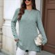 thumbnail image 4 of Camisas de Larga para Mujer, Elegantes, Informales, Holgadas, Básicas, Ropa de Moda para Otoño e Invierno 2025. Verde Oscuro XXL, 4 of 10