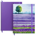 thumbnail image 2 of Arteza Pack of 2 Lined Journals, Lavender Field Design, Purple, 6" X 8" - 2 Pack, 2 of 5
