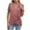 Womens Tops Short Sleeve-Pink, variant on Homenesgenics Womens Tops under $5 Plus Size Women's New Short-sleeved V-Neck Solid Color Casual Fashion Tops Pink XXL