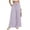 White, variant on Women's Cotton Linen Palazzo Pants Smocked High Waist Wide Leg Trousers Casual Loose Tiered Flowy Slacks with Pockets for Beach Yoga