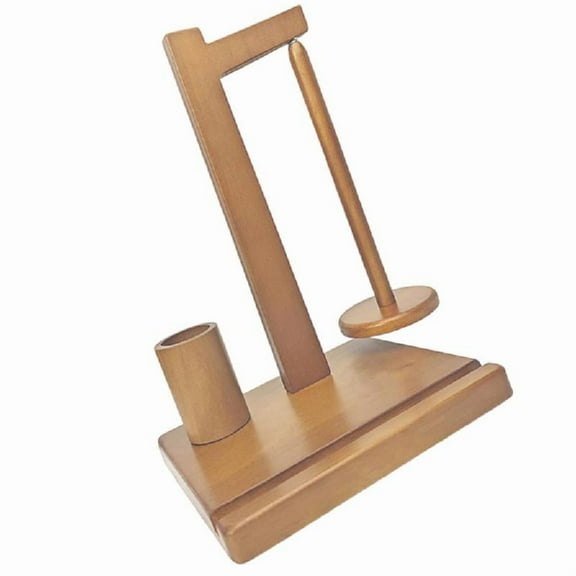 Rotating Yarn Holder with Phone Stand and Crochet Hook Holder for Knitting