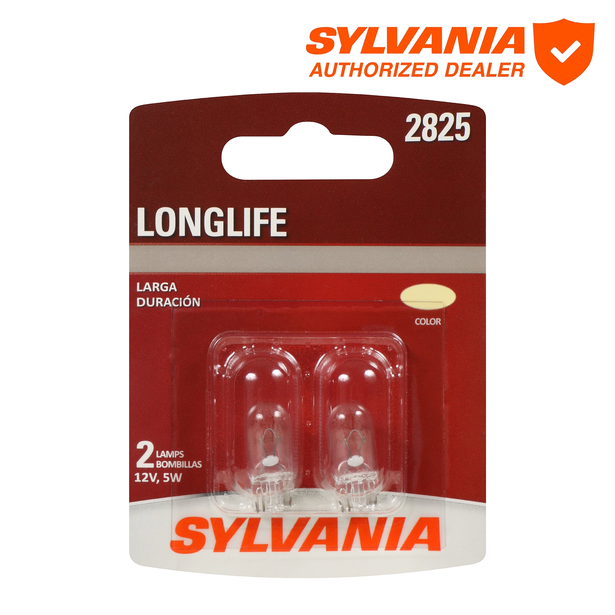 Sylvania 2825 Long Life Mini Bulb, 2 Pack, Compatible with