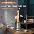 thumbnail image 2 of Dodometrek Tabel Top Fire Pit Mini, Portable Firepit Outdoor, 5.5 in Tabletop Firepit Stainless Steel, 2 of 9