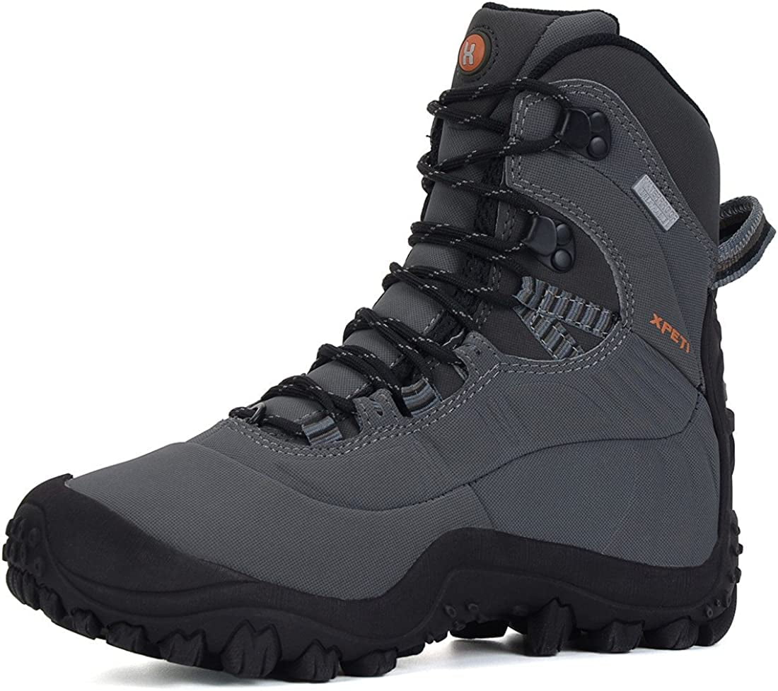 XPETI Men's Waterproof Hiking Boots Outdoor Hiker Backpacking Trails ...