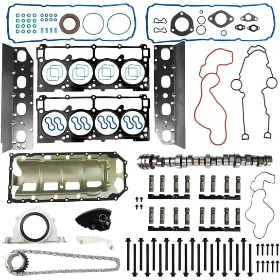 MDS Lifters Camshaft Kit & Timing Chain Kit Gasket Set For 2009-2015 Jeep Dodge Chrysler Ram 5.7L Hemi