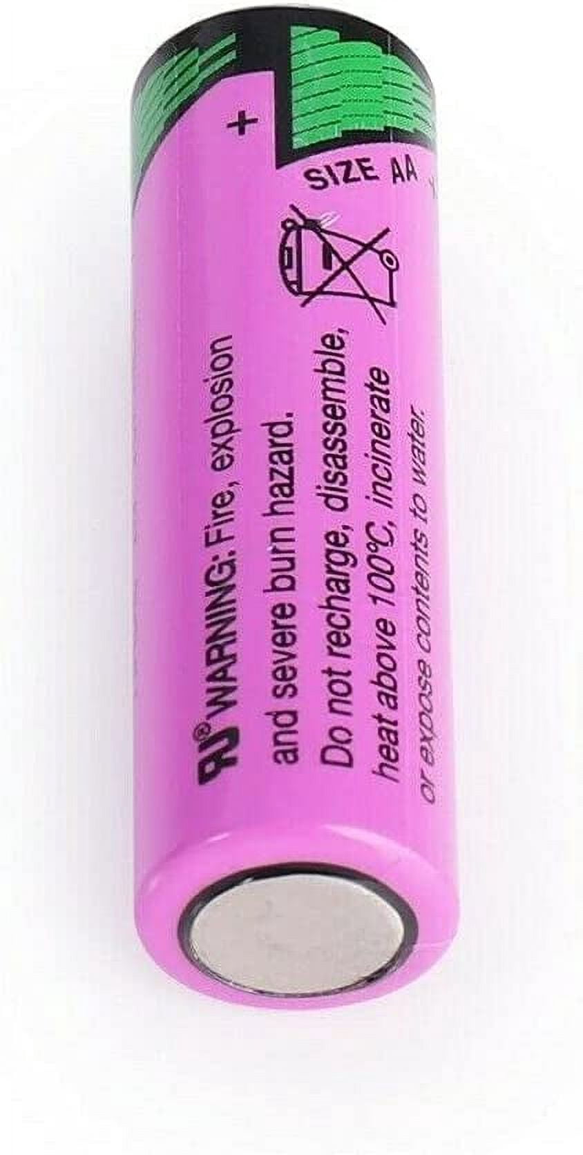 (2-Pack) 3.6V 2400mAh TL-5903 AA Lithium Battery for Tadiran TL-5903 SL-360 S7-400 ER14505 TL-2100 6ES7971-0BA00, for Siemens S7-400 PLC Machine, CNC Machine