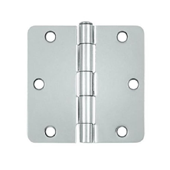 3.5 x 3.5 x 0.25 in. Radius Hinge Steel-US26