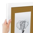 thumbnail image 6 of ArtToFrames 20x20" Matted Picture Frame with 16x16" Single Mat Photo Opening Framed in 1.25" Satin White Frame and 2" El Dorado Mat (FWM-3966-20x20), 6 of 8