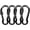Black, variant on ManKn Locking Carabiners, Heavy Duty Carabiner, 316 Stainless Steel Screw Lock Carabiner Hooks