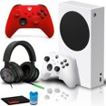 thumbnail image 1 of Microsoft Consola de Juegos Xbox Series con Controlador Inalámbrico Xbox Core (2020, Rojo Pulso), Auriculares Estéreo Inalámbricos (20.º Aniversario) y Kit de Limpieza 6Ave, 1 of 6