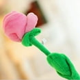 thumbnail image 1 of Fiudx Ofertas Relámpago Rosa De Felpa De Simulación, Colores Surtidos, Tallo Largo Y Flexible Para Decoración, 1 of 2