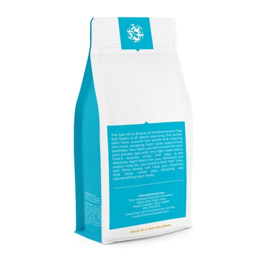 Sandalwood Premium Mediterranean Coarse Grain (2mm) Sea Salt Soak 15 lbs - Custom - Blue