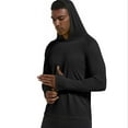 thumbnail image 7 of Homeyce Fishing Shirts for Men Long Sleeve UPF 50+ Sun Protection Shirts Uv Spf Performance Athletic Fishing Swimming Lightweight Hoodie with Hood Quick Dry T Shirts Rash Guards,Black XL, 7 of 7