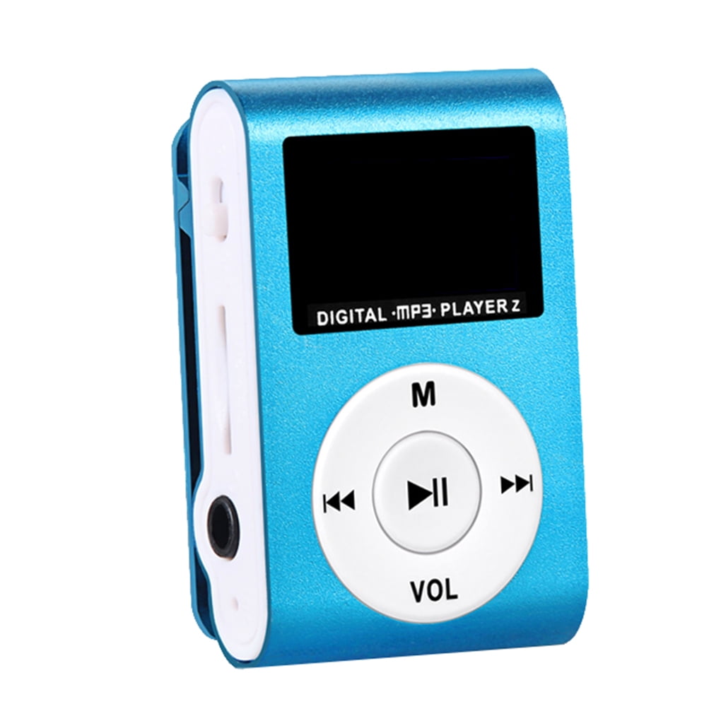 Money Portable MP3 Music Player Mini-MP3 Back-Clip Player Digital Music Media Player with Earphone and USB Cable 