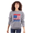 thumbnail image 3 of Skateboarding US Flag United Skates Sweatshirt for Men or Women Brisco Brands S, 3 of 6