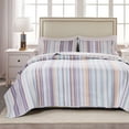 thumbnail image 2 of Global Trends Dylan 100% Cotton Reversible Quilt Set, Sky, 2-Piece Twin/Twin XL, 2 of 7