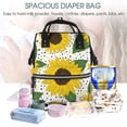thumbnail image 5 of Gaeub Sunflowers Print Mummy Diaper Bag Backpack,Durable Maternity Baby Nappy Casual Shoulder Bags,Travel Hiking Outdoor Pack, 5 of 6