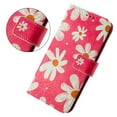 thumbnail image 5 of TECH CIRCLE for Galaxy S25 Case (6.2", 2025 Release), Cute Cartoon Flip Wallet Case with Wrist Strap, Built-in Card/Cash Slots, PU Leather Protective Fold Stand Phone Case, Red Daisy, 5 of 10