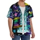 thumbnail image 2 of Fotbe New York City Camisa Estampada de Manga Corta para Hombre, Casual de Verano, Estilo Playero, Sin Arrugas-Medium, 2 of 5