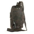 thumbnail image 2 of Vagarant Traveler Full Grain Leather Long Shape Check Pack LK22.DS, 2 of 3