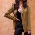 thumbnail image 2 of Autumn And Winter Women's Fashion Lapel Cardigan OL Temperament Slim Long Sleeved Small Suit, 2 of 6