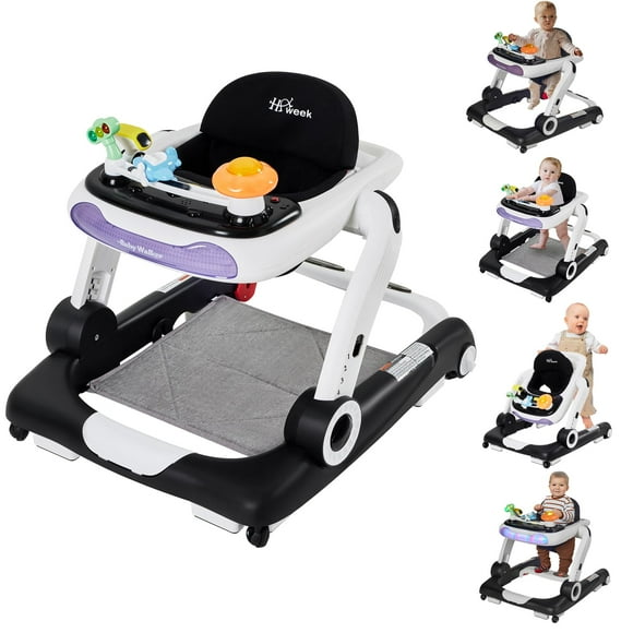 Baby Walker HAWEEK 5 en 1 con altura ajustable para 6 a 18 meses