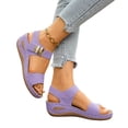 thumbnail image 5 of Espadrilles Wedge Sandals for Women 2026 for Feet Bohemian Comfortable Wide Width Non Slip Open Toe Orthopedic Wedge Sandals for Women Footwear Walking Sandals With Arch Support, 5 of 6